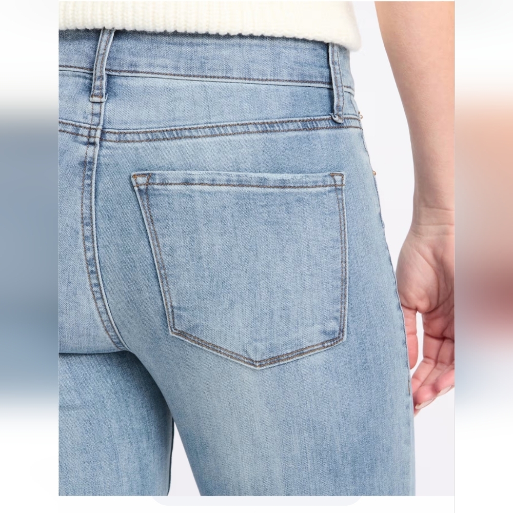 STS Mandy Boot Cut Flare Bottom Blue Women's Denim Petite Jeans - Picture 2 of 10
